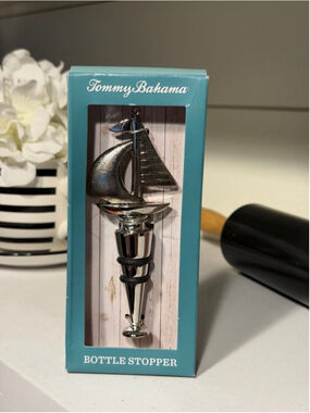 New Tommy Bahama Sailboat Bottle Stopper Nautical Beachy